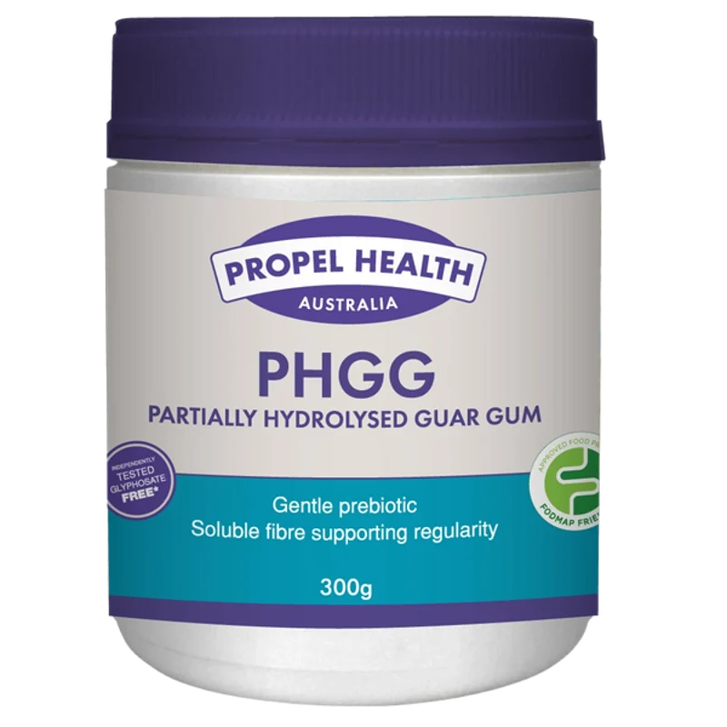 Partially hydrolysed guar gum Australia: Propel Health PHGG 300 g jar